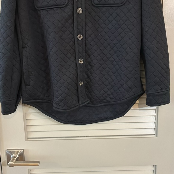 NWT Travis Mathew Diamond Quilted Shacket Black Sz XS - Picture 7 of 10
